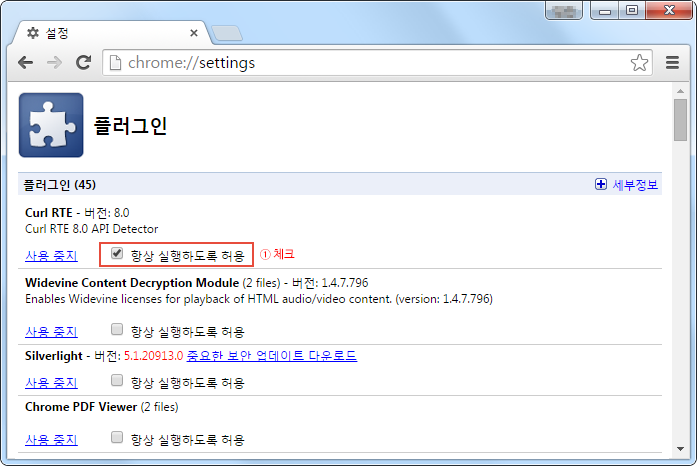 구글 크롬 브라우저 설정 06